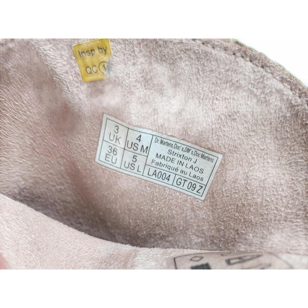Dr. Martens Strixon J Western Boots Pink Leather US 5 UK3 Festival Coquette - Picture 2 of 9